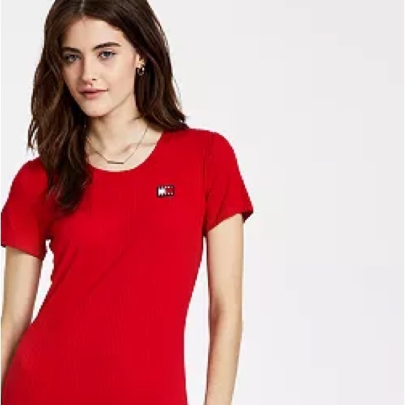💖 TOMMY JEANS | Ribbed T-Shirt Dress
Red Size Large - Picture 3 of 3
